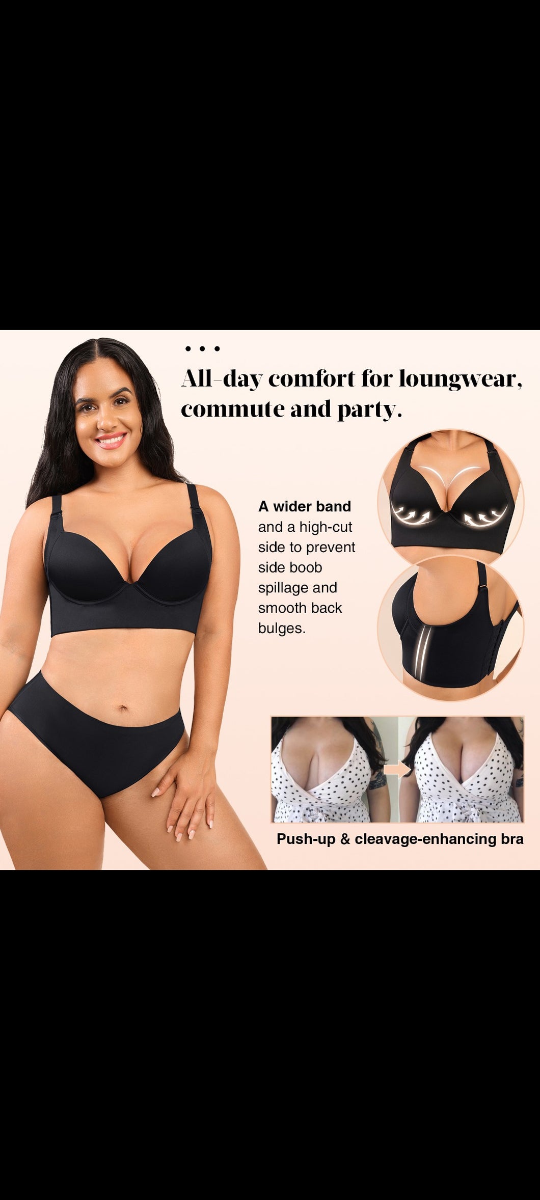 Push-up cleavage bra – getwaistedbyshamar